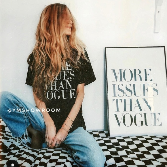 T-shirt "More Issues Than Vogue" NWT - Picture 3 of 5